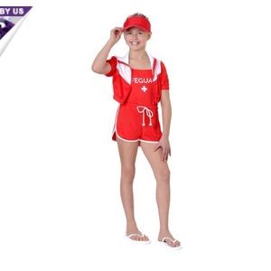 Girls XL lifeguard Halloween costume